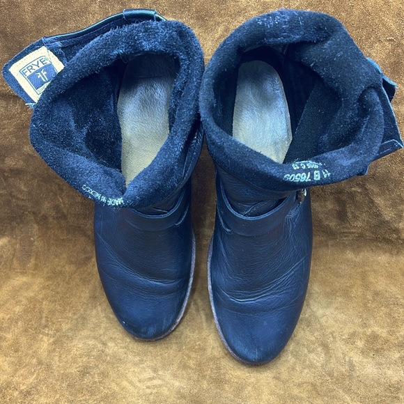 Frye Black Leather Engineer Style Boots - Picture 10 of 10